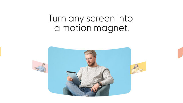 Horizontal Animated Displays Loop 7 &ndash; Animated Widescreen Displays, Looping Video Screens and Modern Multi Panel Motion Graphics for Promos and Presentations