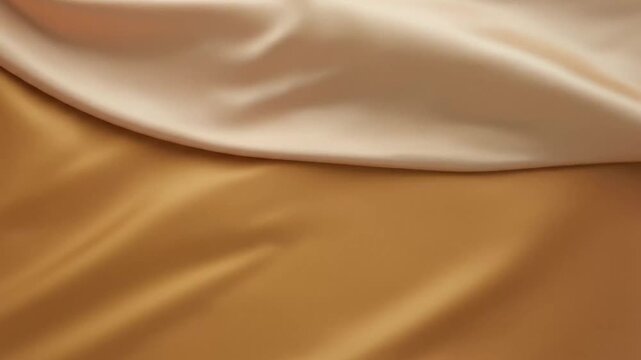 Elegant satin fabric drapes smoothly showcasing luxurious textures and shimmering soft tones