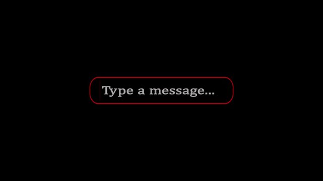 Typing Text Box UI Design for Chat App and Social Media Interface
Editable Message Field Icon for Online Messaging and Communication HD Video,
