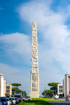 Stele Di Marconi Obelisk In EUR District