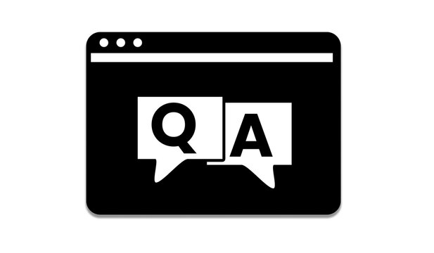 FAQ Question Answer Chat Icon &ndash; Frequently Asked Questions Speech Bubble Vector Illustration Transparent Background