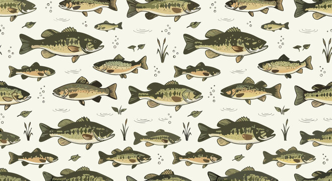 seamless pattern with fish