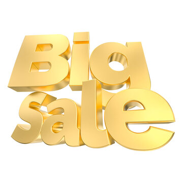 Big sale 3D golden sign