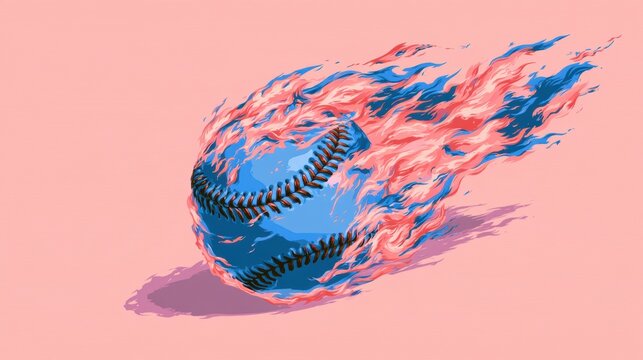Baseball on white background,Baseball player hitting ball with bat,home run,baseball or t shirt, posters and banner,sport day, Baseball Icon Concept,Vector Template.