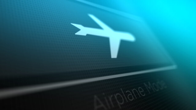 Airplane Mode Button on a Computer or Phone is Activated