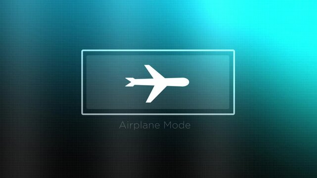 Airplane Mode Button on a Computer or Phone is Activated