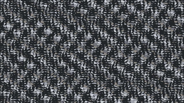 Dark Monochrome Polygon Geometric Mosaic Pattern Abstract Grey Triangle Shatter Mosaic Seamless Background Vector Texture Art