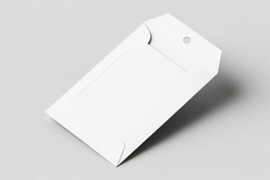 White paper envelope packaging mockup