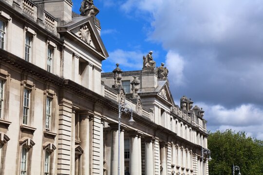 Government Buildings at Merrion Street in Dublin, Ireland. The Edwardian complex houses Department of Taoiseach, Attorney General and Department of Finance.
