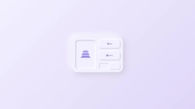 Minimal Digital Medical Prescription Interface Animation with Patient Health Record Dashboard, Healthcare Software System, Telemedicine Platform and Electronic Medical Data Technology Concept