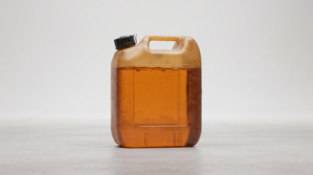 Diesel Liquid Plastic Jug Isolated