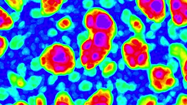 Glowing Nucleus With Colorful Gradient &mdash; 3D Abstract Scientific Animatio
