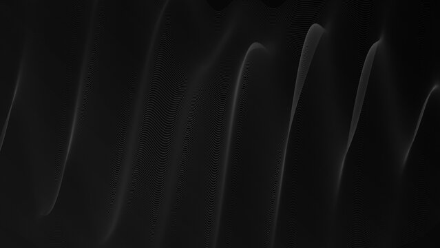 Abstract sound wave visualizer on dark background, audio frequency oscilloscope signal pattern, modern dark background texture