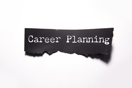 Career Planning text on paper