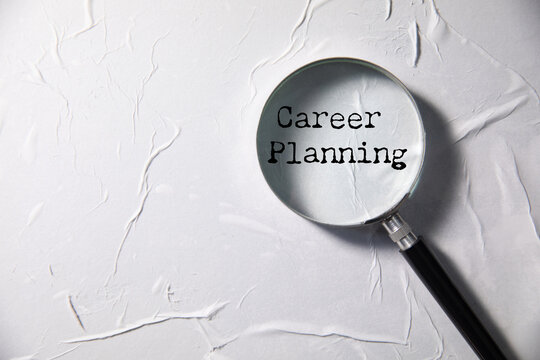 Career Planning text on paper