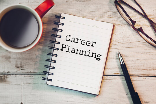 Career Planning text on paper