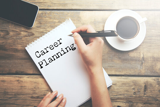 Career Planning text on paper