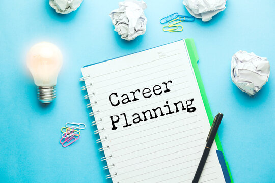 Career Planning text on paper