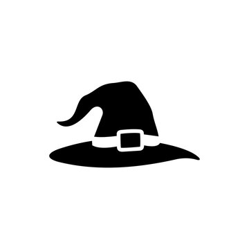 witch hat pumpkin halloween illustration
