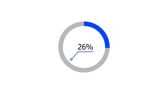 A dynamic modern circle loading animation, and on a black background is loading from 1 to 26 .