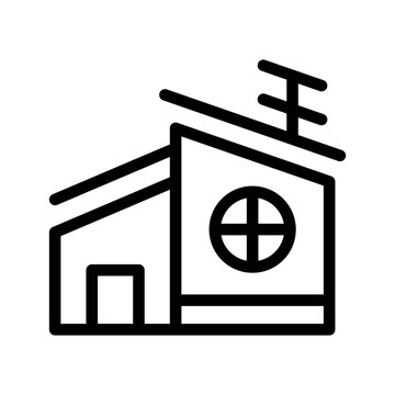Urban House Icon Vector Symbol Design Illustration