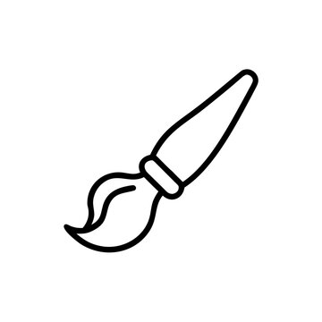 Paint brush icon, vector best flat icon, EPS 10, art on isolated background.