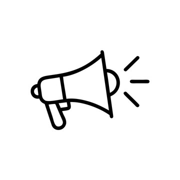 Megaphone icon, vector best flat icon, EPS 10, speaker on isolated background.