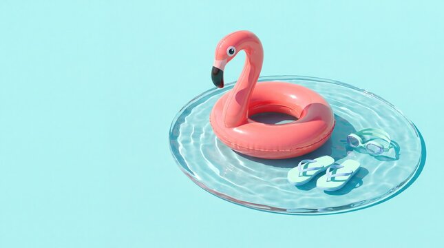 Promote summer fun with glossy flamingo float for sale in your online store now