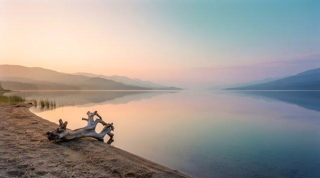 People gathered around a campfire at sunset on a rocky shoreline