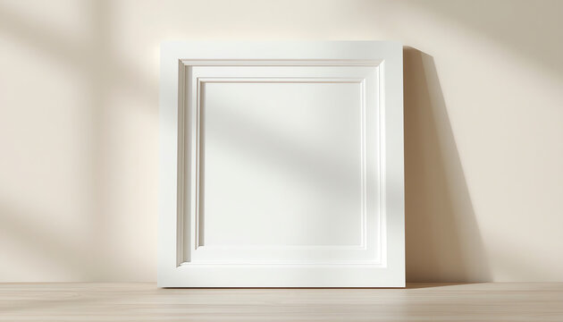 White square frame mockup