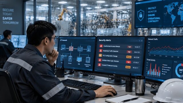 Industrial Cybersecurity Control Center