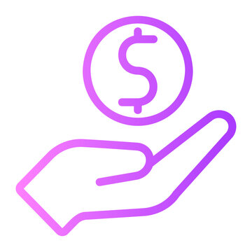 coin gradient icon