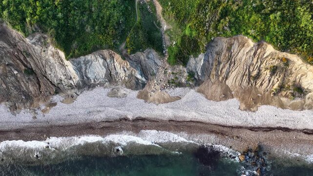 aerial view of black rock beach in block island rhode island