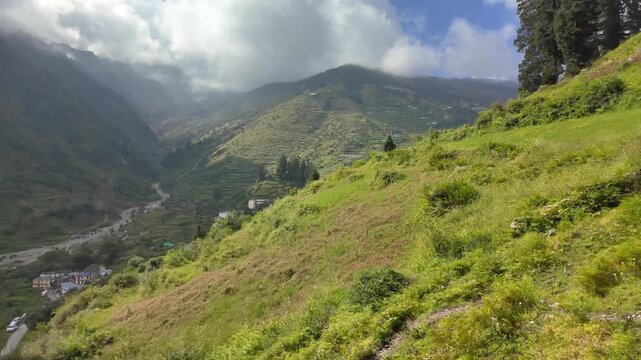 Wan Village on Bedni Bugyal Trek Route in Chamoli, Uttarakhand, India