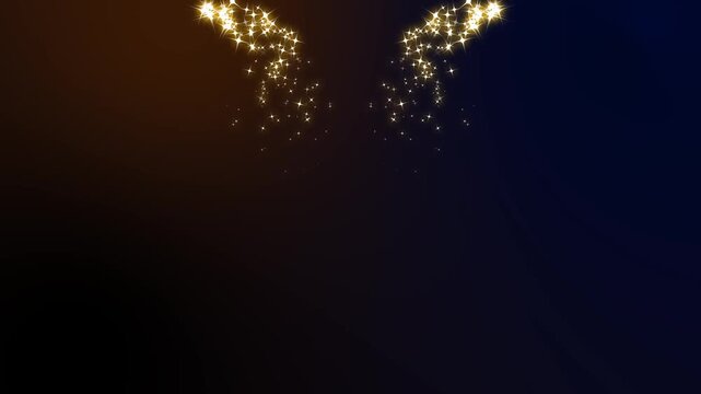 Magical stardust particle trail loop sparkling glitter star dust line & fairy dust overlay 4k, particle magic tail sparkling glitter overlay magic stardust line animation background seamless loop