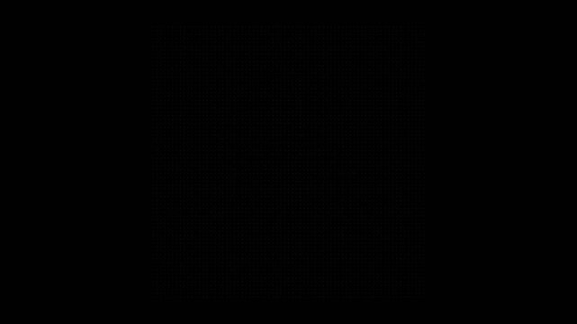 Minimalist loading dots animation on black background, simple motion graphic for app buffering and waiting screen video projects.