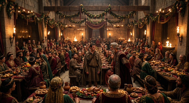 The Wedding Feast and the Guest Without Wedding Clothes, Parable of the Wedding Banquet From Matthew 22
