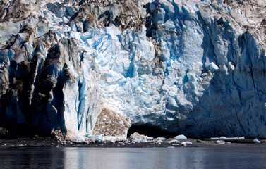 The Meares Glacier is located in Prince William Sound, nestled in the Chugach Mountains of Alaska. © Stefano