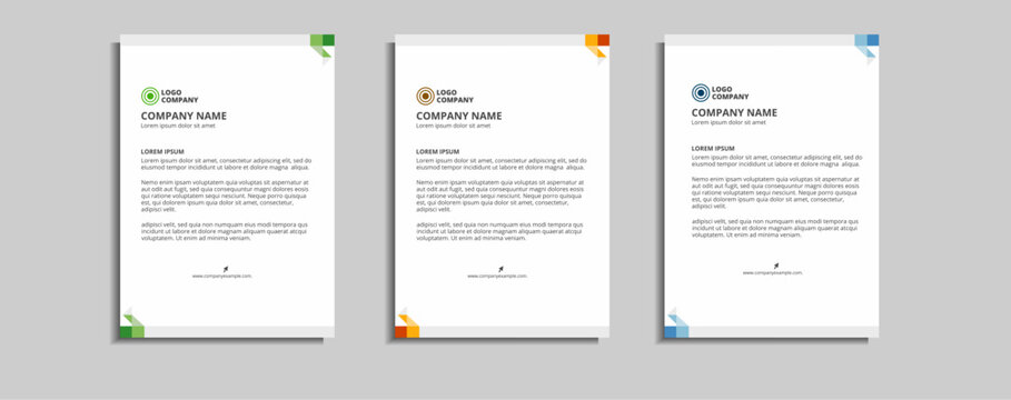 modern corporate letterhead template design