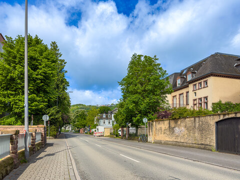 Street view of old village Trier in Germany