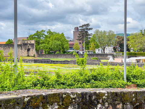 Street view of old village Trier in Germany