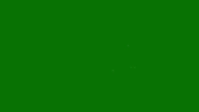 enchanted starlight burst and luminous fairy dust stream, 4k ultra hd sparkling celestial particle flow, radiant glow animation with seamless magic light tail overlay on green background