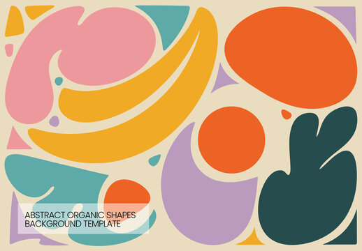 Abstract Organic Shapes Background Template