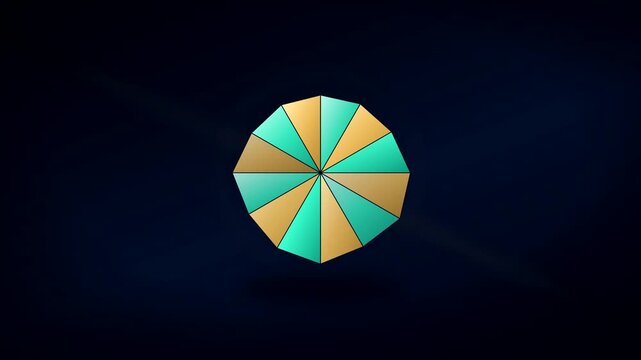 Crystal Badge Assembly Checkmark Certified Success Cinematic Loop