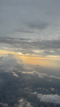 clouds in the sunset sky