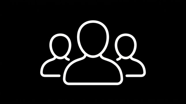 Icon group people vector symbol illustration social community team leader user profile crowd networking teamwork corporate network membership