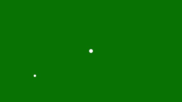 Explosive 4K circle fireworks burst with glowing radial pop up line animation, shiny bubble sparkles, ribbon sparks, and geometric shapes on green screen background