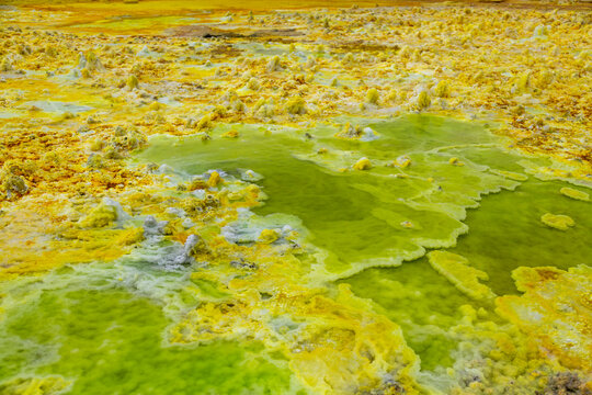 Green sulfur pool, Dallol, Ethiopia
