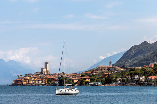 Sailing by Malcesine