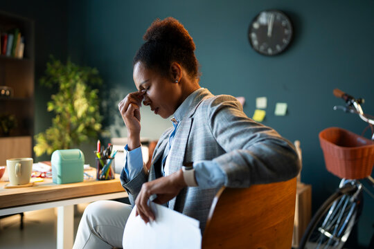 Overwhelmed Office Worker